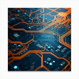 Circuit Board 36 Canvas Print