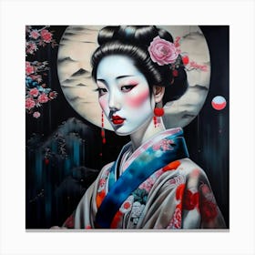 Geisha 1 Canvas Print