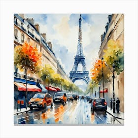 Paris Painting Canvas Print