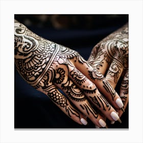 Mehndi Canvas Print