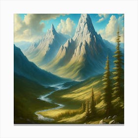 Mountain Landscape Canvas Print