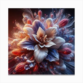 Fractal Flower 1 Canvas Print