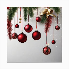 Christmas Ornaments 123 Canvas Print