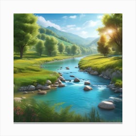 Landscape Painting 221 Canvas Print