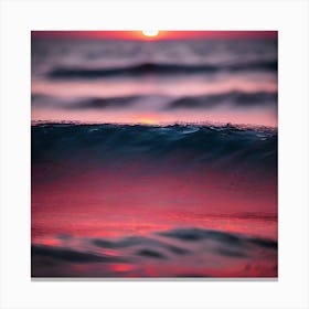 Sunset In The Ocean 22 Canvas Print