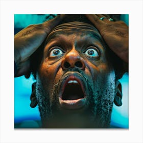 Man With His Mouth Open Canvas Print