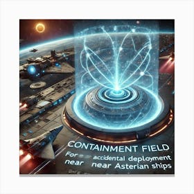 Singularity Cannon Containment Field Canvas Print