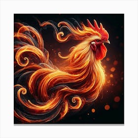 Fire Rooster Toile