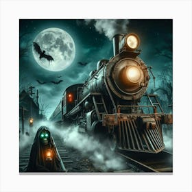 Haunted Train 1 Canvas Print