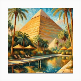 Egyptian Pyramids 8 Canvas Print