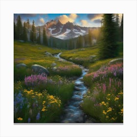 Mountain Stream 2 Canvas Print