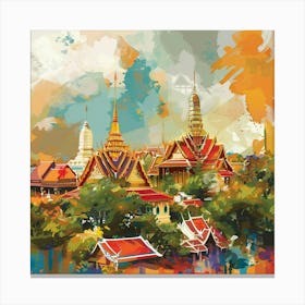 A Thailand Expressive Strokes Illustration 1720037385 3 Canvas Print