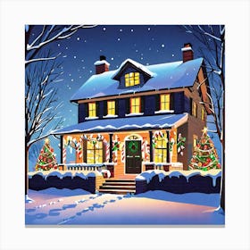 Christmas House 28 Canvas Print