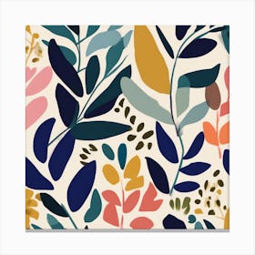 Matisse Inspired Abstract Botanical 1 Canvas Print