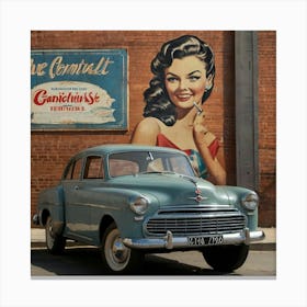 Car Stock Videos & Royalty-Free Footage Canvas Print