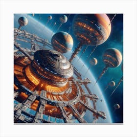 Futuristic City Canvas Print