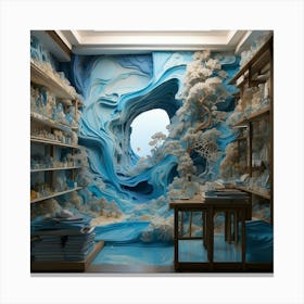 Blue World Canvas Print