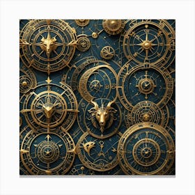 Astrology Background Canvas Print