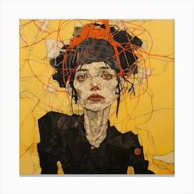 Woman With A Hat Canvas Print