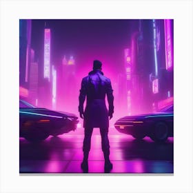 Neon City 1 Canvas Print