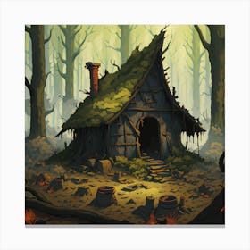Witch S Remnants Wall Art – A Surreal Encounter In The Heart Canvas Print