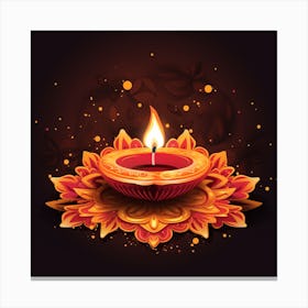 Chirag Vasani Diwali Festival Poster Flat Vector Cbe1ae45 2765 4500 8655 2b67e1fe6ff3 Canvas Print