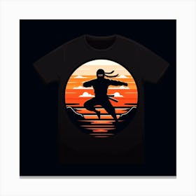 Ninja Sunset Canvas Print