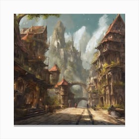 Fantasy City 68 Canvas Print