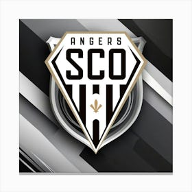 Angers SCO Logo Wall Arts 4 Canvas Print