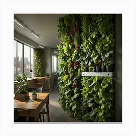 Green Wall 3 Canvas Print