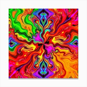 Psychedelic Abstract Painting Canvas Print