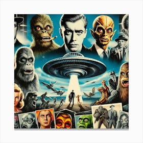 Aliens From Outer Space Canvas Print