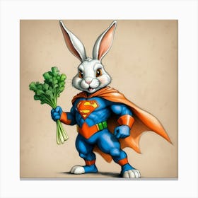 Super Bunny 11 Canvas Print