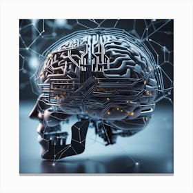 Digital Brain 4 Canvas Print