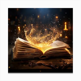 Magic Book Canvas Print