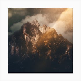 Mountain Rays Canvas Print