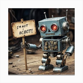 I'm Not Robot 2 Canvas Print