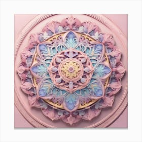 Pastel Mandala Canvas Print