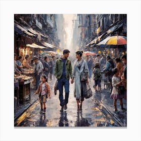 Hong Kong Street Canvas Print