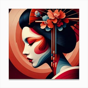 Japan Geisha Visual 107 Canvas Print