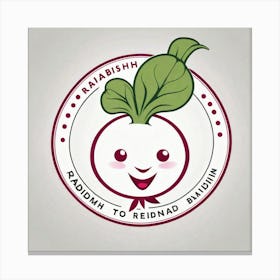 Radish As A Logo (31) Canvas Print