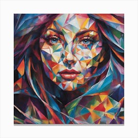 Geometric Woman Canvas Print