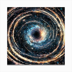 Black Hole In Space Canvas Print