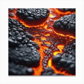 Close Up Of Lava 4 Canvas Print