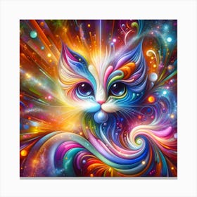 Cosmic Cat Canvas Print