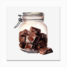 Chocolate In A Jar 3 Canvas Print