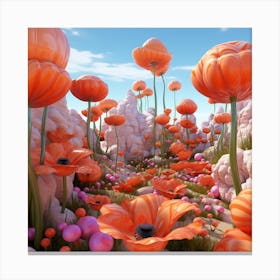 Poppies 43 Canvas Print