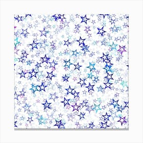 Christmas Stars Background Canvas Print