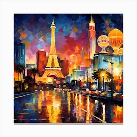 Las Vegas Skyline 2 Canvas Print