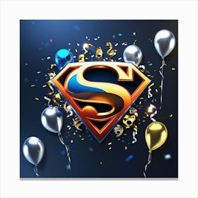 Leonardo Phoenix 10 A Stylized And Modernized Superman Logo Wi 3 Canvas Print